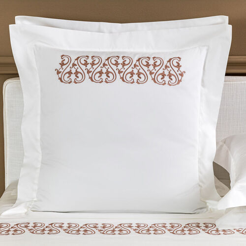 Ornate Medallion Embroidered Euro Sham