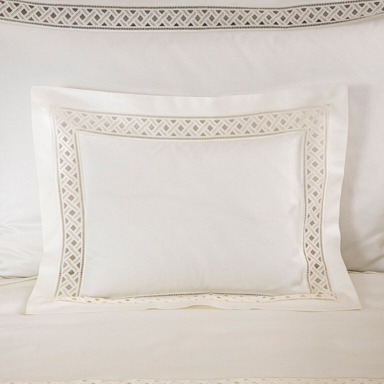 slide 1 Lozenge Lace Boudoir Sham