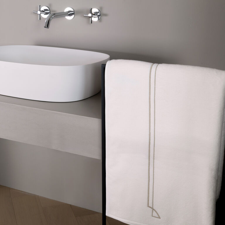 slide 1 Layering Embroidery Bath Sheet