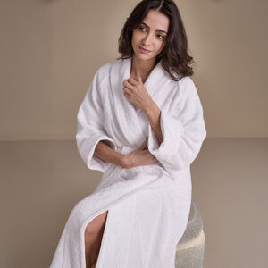 slide 4 Unito Shawl Collar Bathrobe