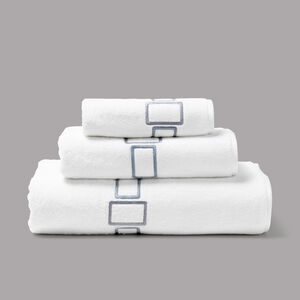 slide 4 Bold Bicolor Embroidery Bath Towel