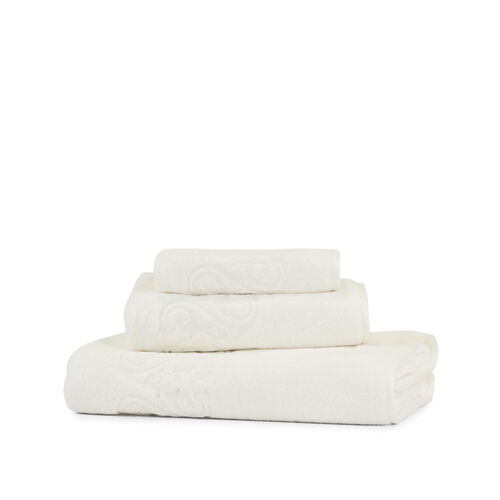 Ornate Medallion Embroidered Bath Sheet Frette