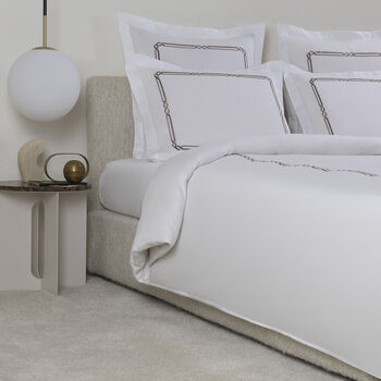 Frame Embroidery Duvet Cover Set