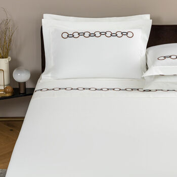 Links Embroidered Sheet Set