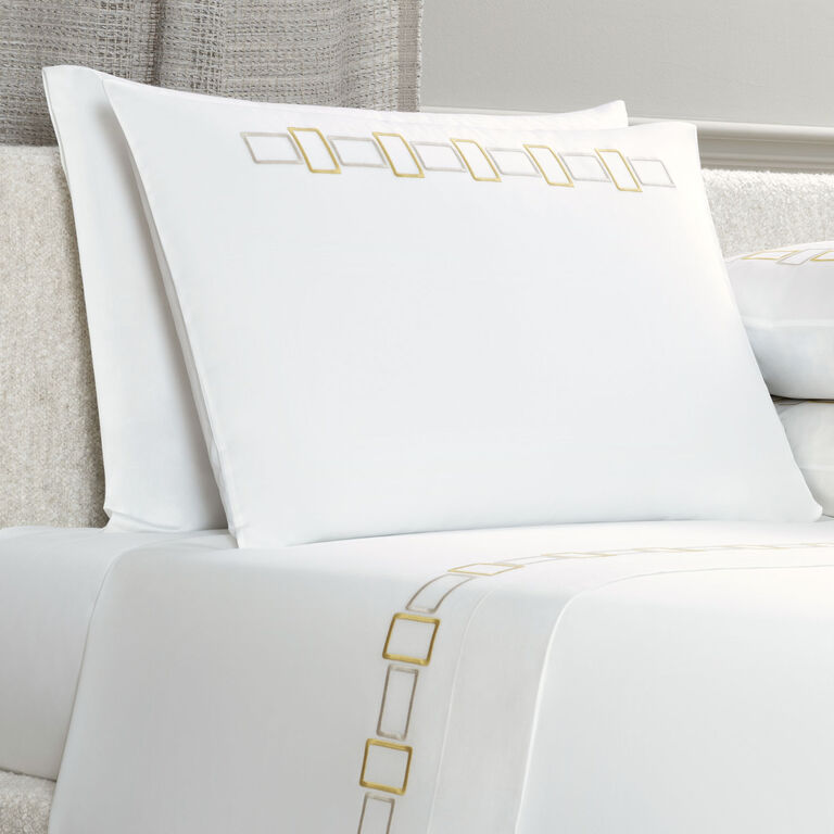 slide 2 Bold Bicolor Embroidery Pillowcase