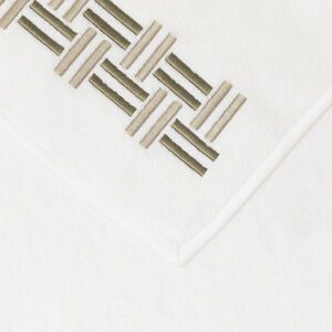 slide 3 Basket Weave Embroidery Hand Towel