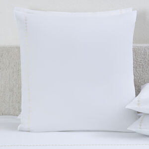 slide 1 Houndstooth Embroidery Euro Sham