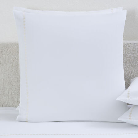 Houndstooth Embroidery Euro Sham