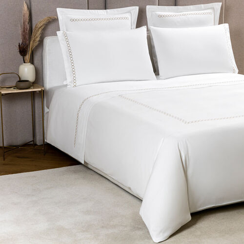 Rhombus Embroidered Euro Sham