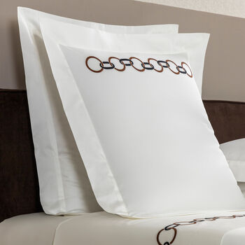 Links Embroidered Euro Sham