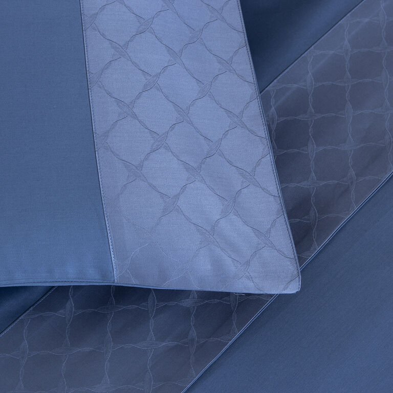 slide 3 Terragona Border Sheet Set Brit Blue