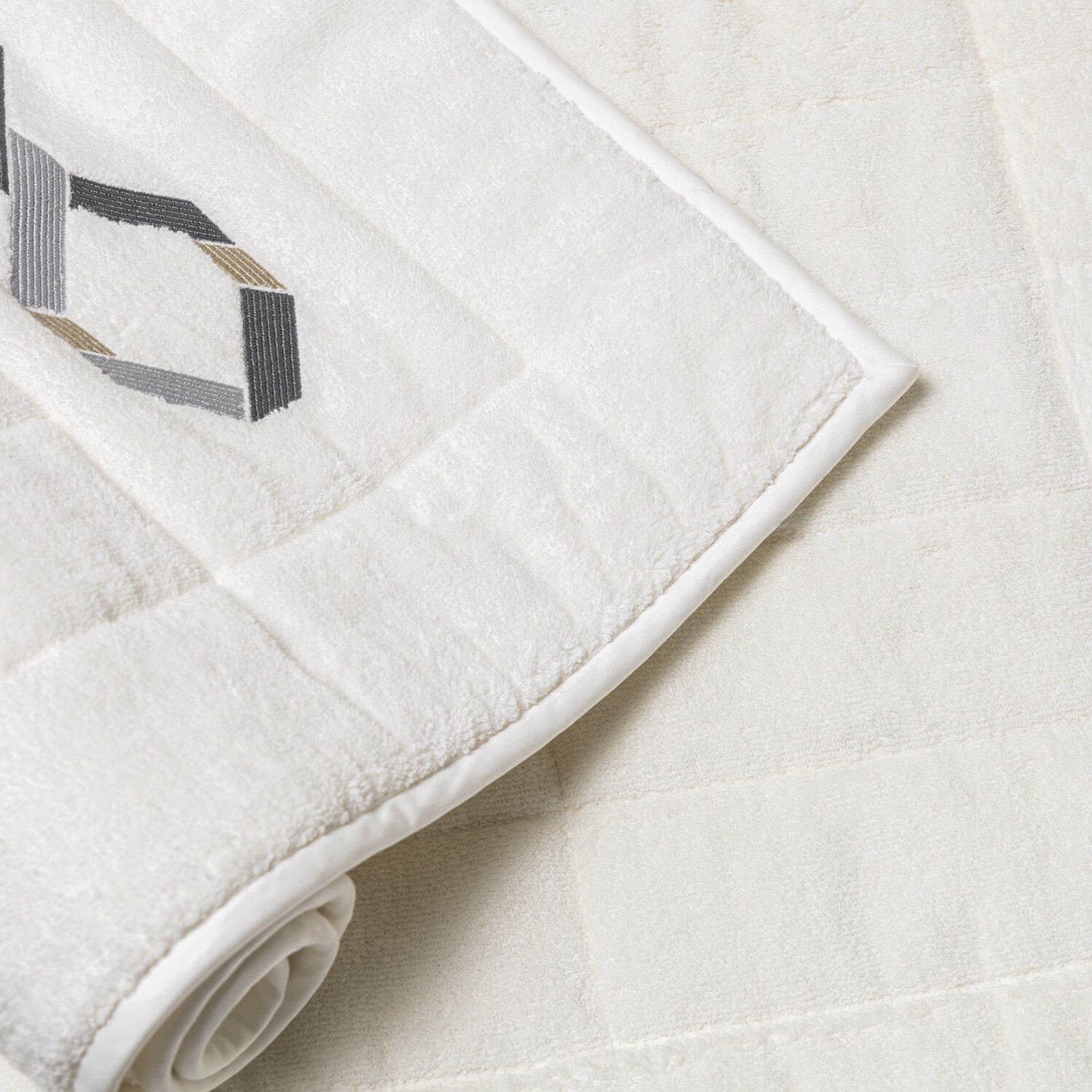 Embroidered bath mat shop