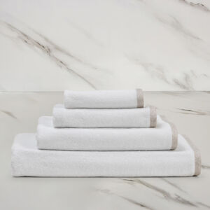 slide 2 Light Terry and Linen Crepe Bath Sheet