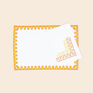 slide 2 Modernism Frame Placemat and Napkins Set