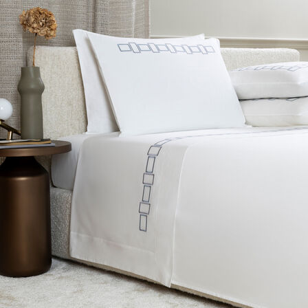 Bold Bicolor Embroidery Sheet Set