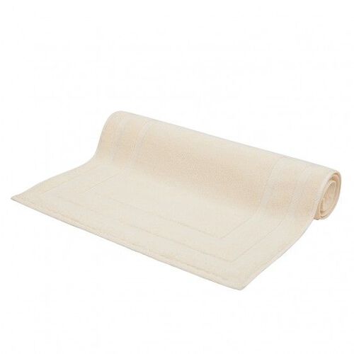Lanes Border Bath Mat Cream Frette