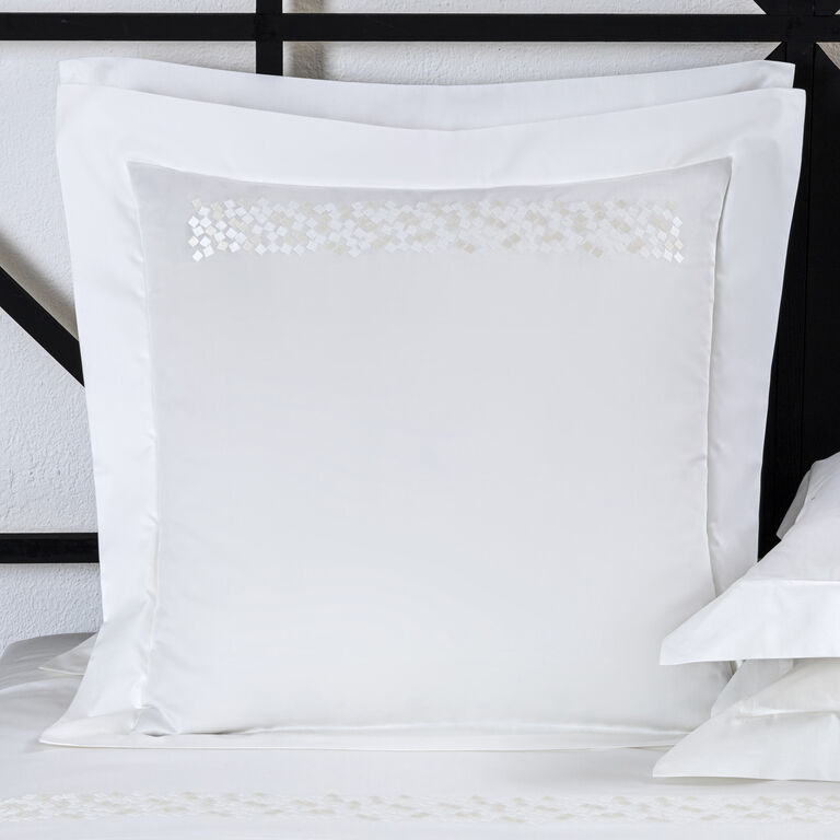 slide 1 Glimmer Embroidery Euro Sham