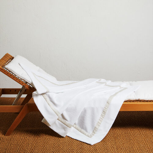 Light Terry and Linen Crepe Pool Towel