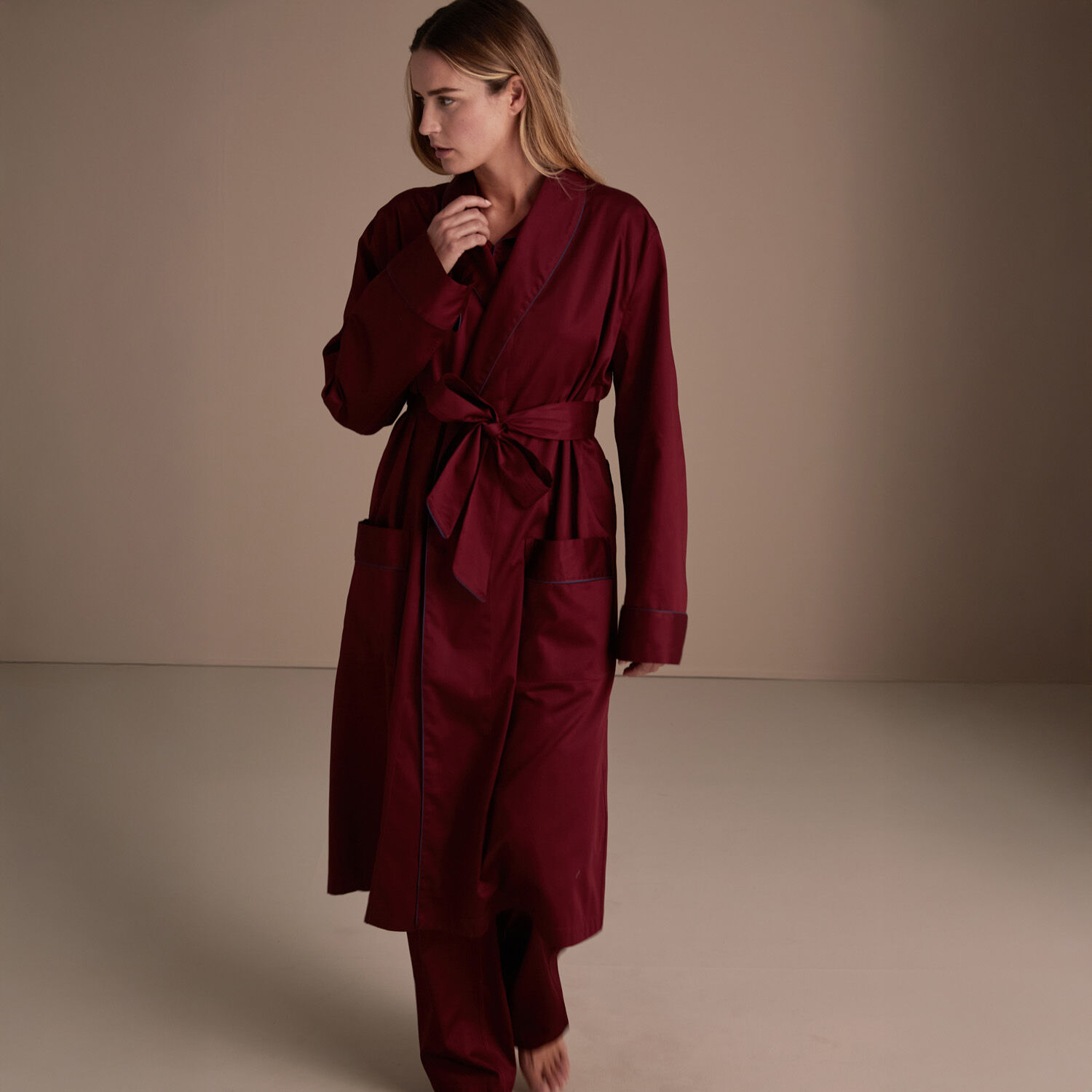 Frette Suite Sateen luxury bathrobe