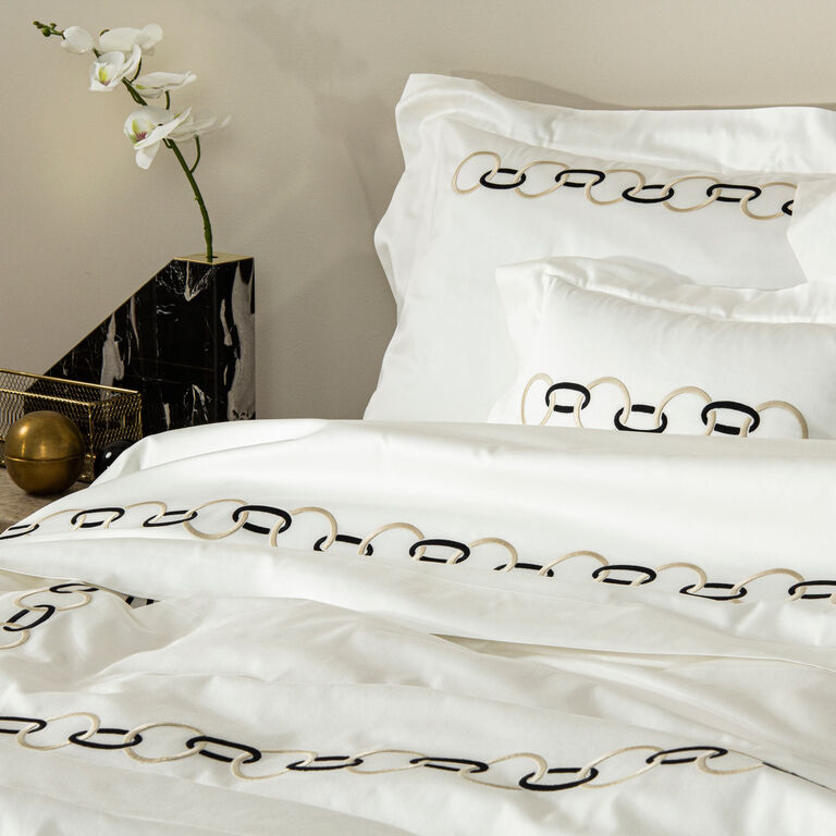 slide 4 Links Embroidered Boudoir Sham