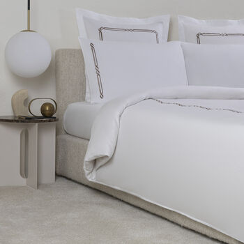 Frame Embroidery Duvet Cover