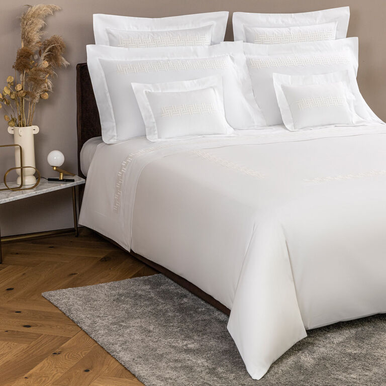 slide 4 Basket Weave Embroidered Boudoir Sham