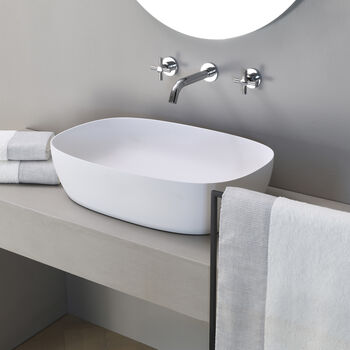 Graphite Border Bath Sheet