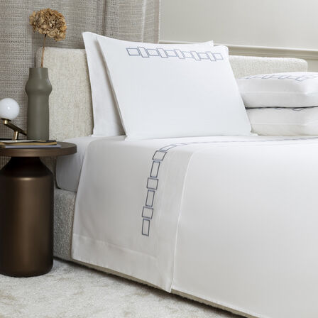 Bold Bicolor Embroidery Sheet Set