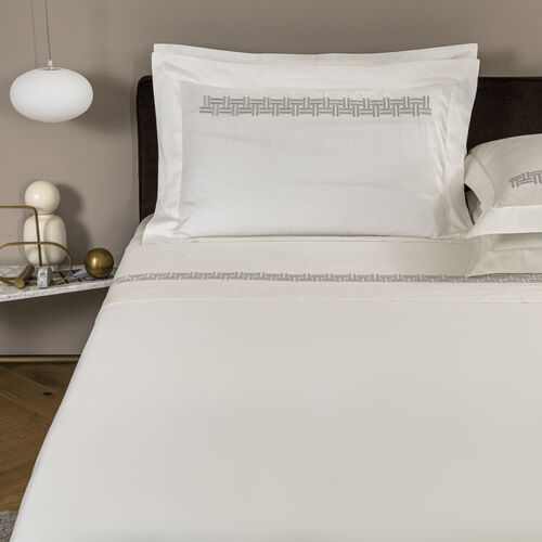 Basket Weave Embroidered Sheet Set