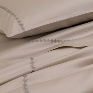 slide 5 Houndstooth Embroidery Duvet Cover