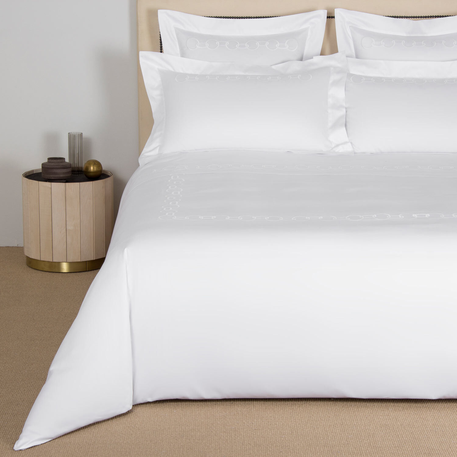 slide 1 Links Embroidered Duvet Cover