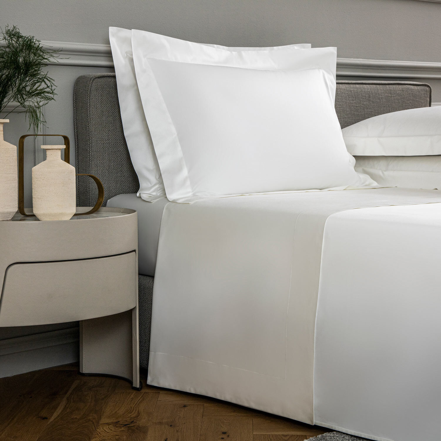 Linen Bed Sheets in SOFT WHITE Medium Weight Linen, Linen Top