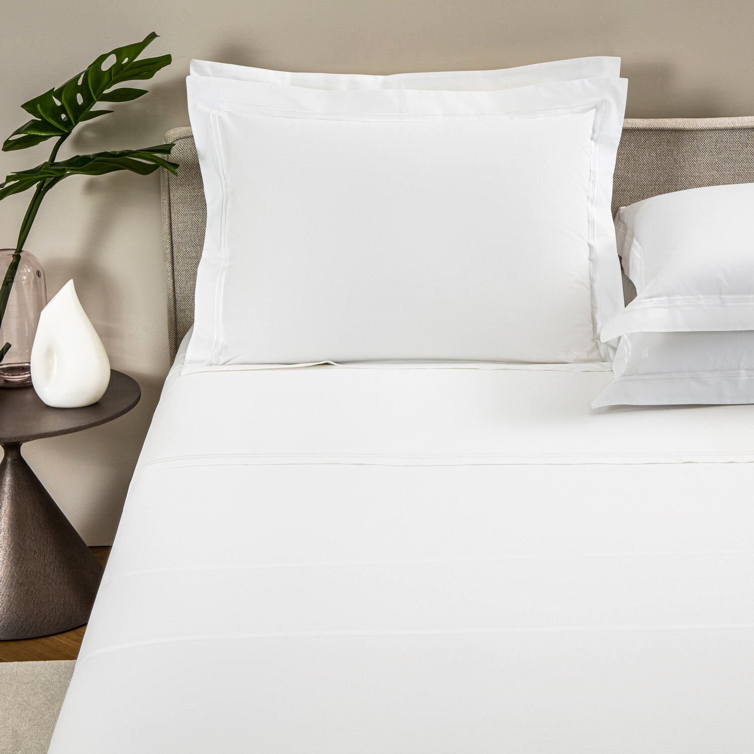 FRETTE HOTEL COTONE KING FITTED SHEET PERCALE LONG STAPLE COTTON WHITE ITALY 
