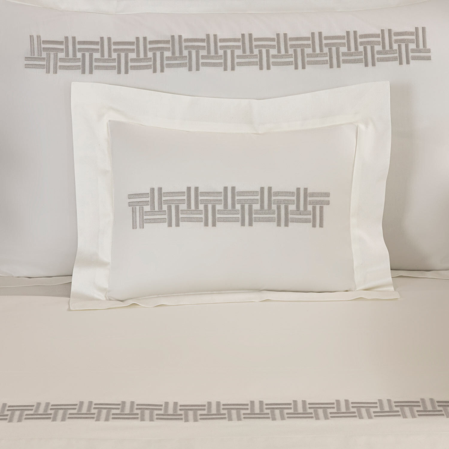 slide 1 Basket Weave Embroidered Boudoir