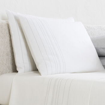 Graphite Pinstripe Sham