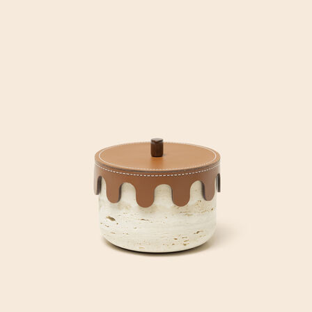 Modernism Medium Travertine Pot