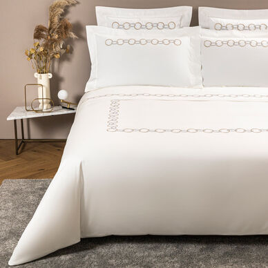 Links Embroidered Duvet Cover