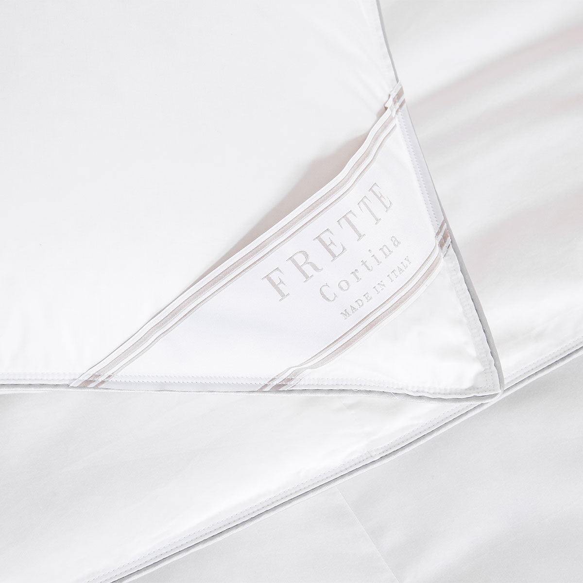 Frette Cortina Medium Down Pillow, King - White