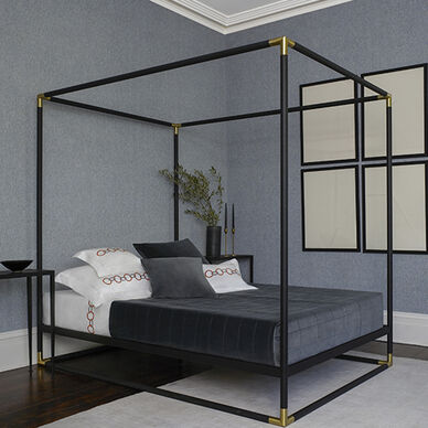 Links Embroidered, Cashmere Velvet