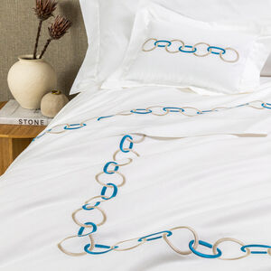 slide 5 Links Embroidered Duvet Cover