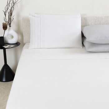 Graphite Pinstripe Sheet Set