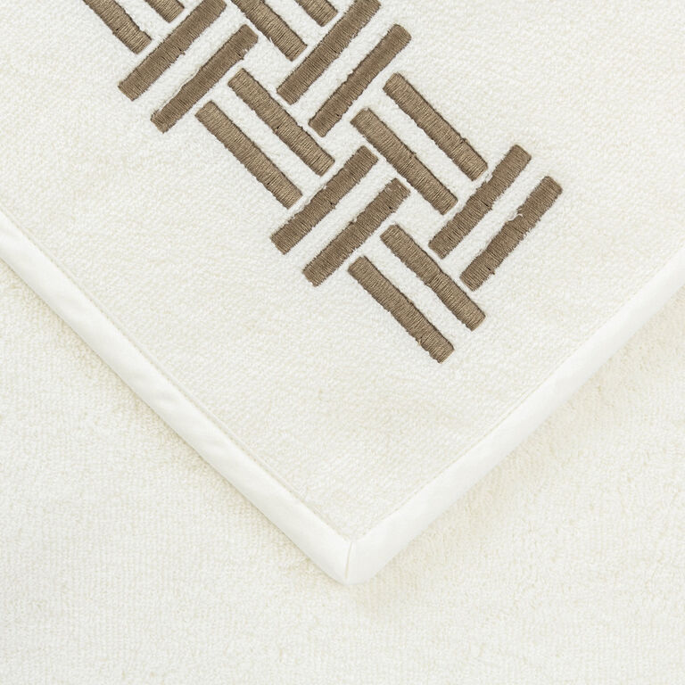 slide 3 Basket Weave Embroidery Hand Towel