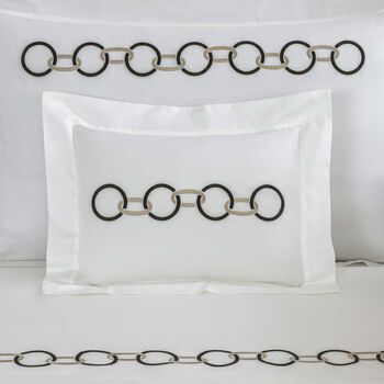 Links Embroidered Boudoir Sham