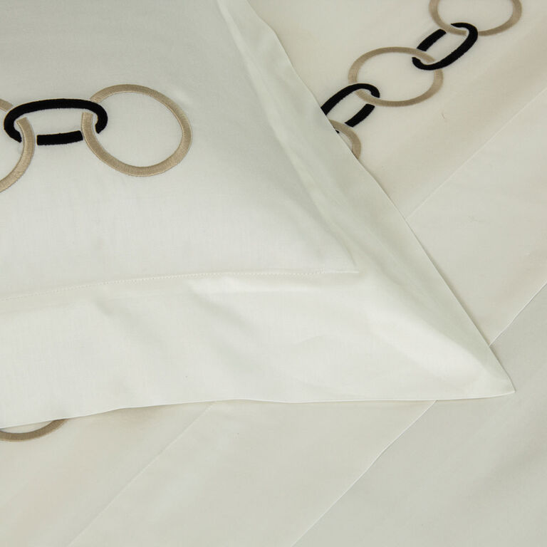 slide 3 Links Embroidered Boudoir Sham