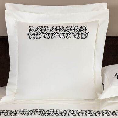 Ornate Medallion Embroidered Euro Sham