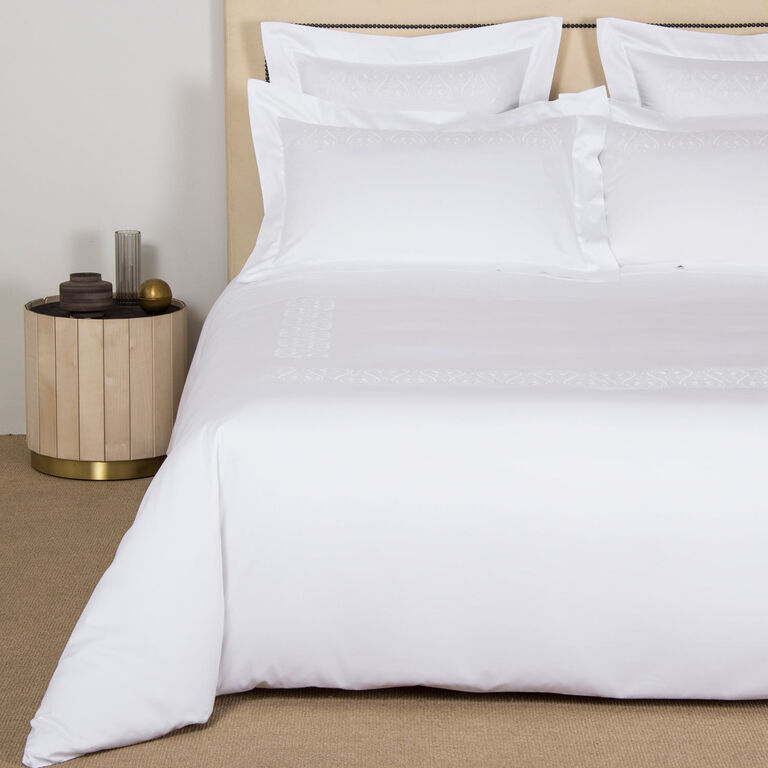 slide 1 Ornate Medallion Embroidered Duvet Cover