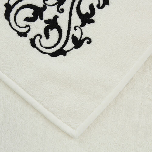Ornate Medallion Embroidered Bath Towel