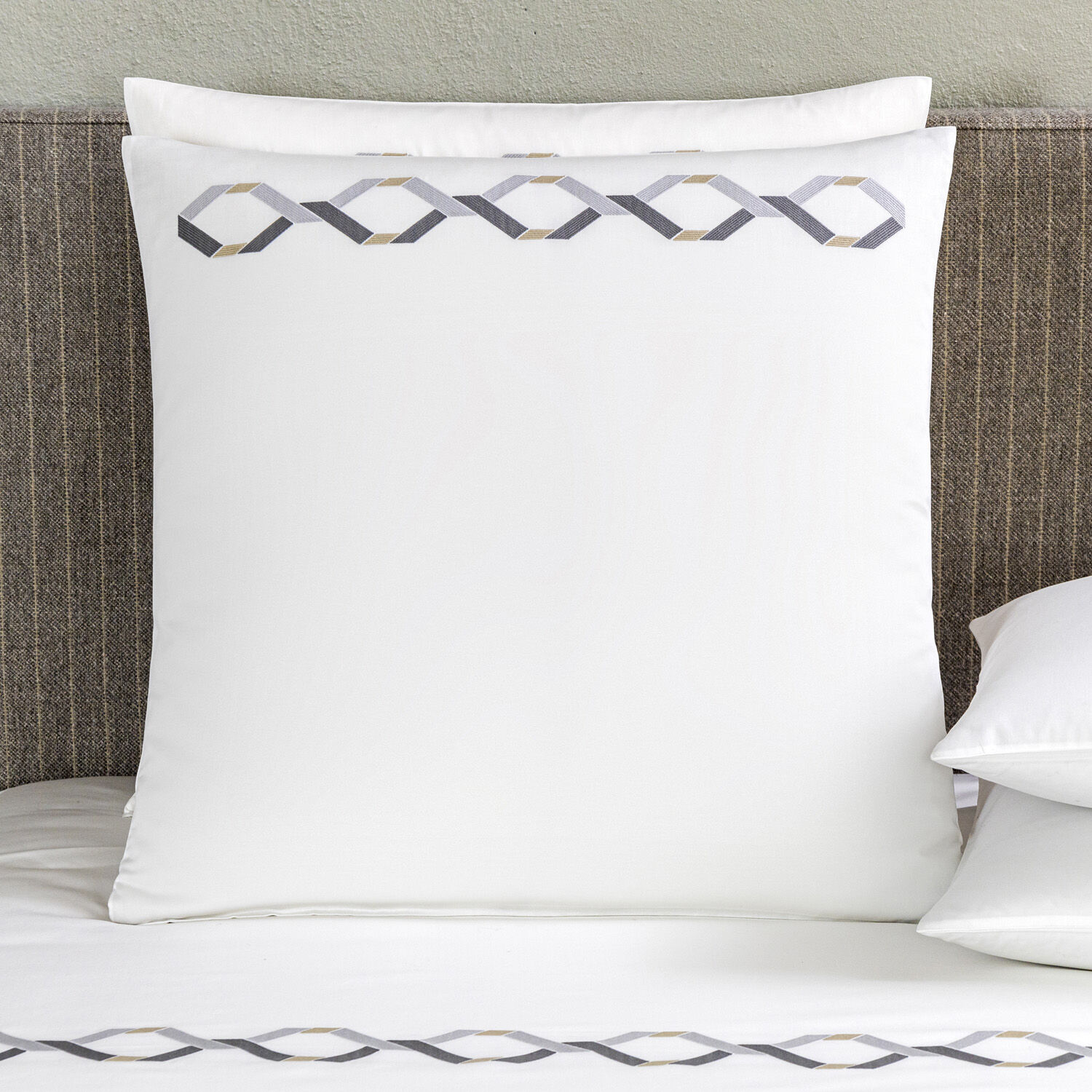 Embroidered euro deals sham