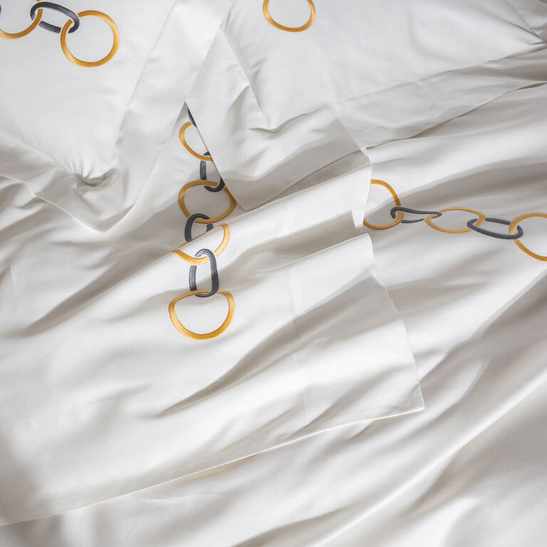 slide 5 Links Embroidered Boudoir Sham