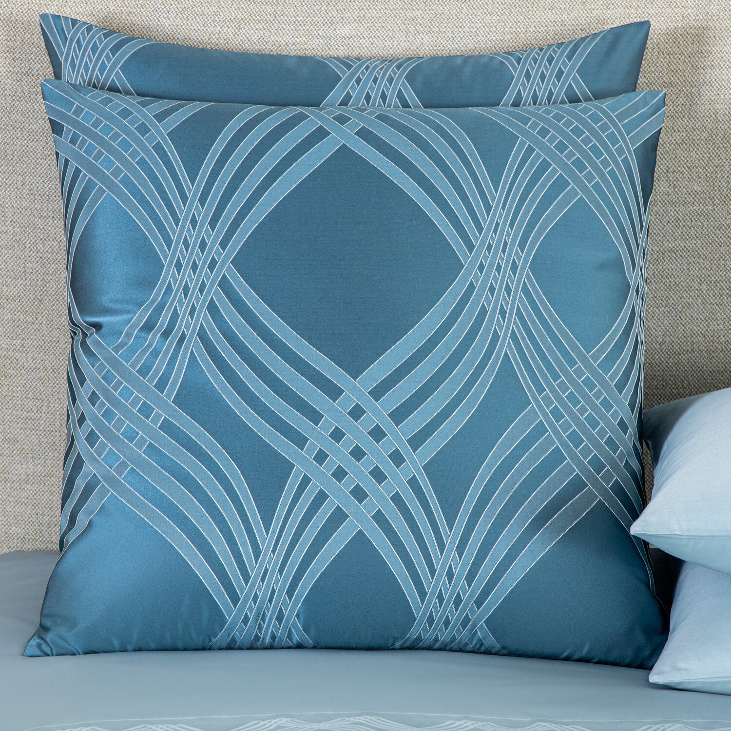 slide 1 Gant Luxury Decorative Pillow Light Azure/Ivory